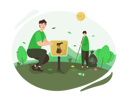 پیش‌نمایش فایل stop-throwing-trash-campaign-4453551 از پک جنبش مراقبت از محیط زیست