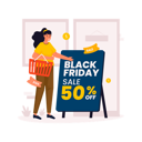 پیش‌نمایش فایل black-friday-sale-promotion-sign-board-10279447 از پک حراج خرید جمعه سیاه