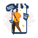 پیش‌نمایش فایل black-friday-shopping-promotion-4613894 از پک حراج خرید جمعه سیاه