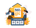 پیش‌نمایش فایل black-friday-shopping-sale-countdown-4613890 از پک حراج خرید جمعه سیاه