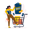 پیش‌نمایش فایل black-friday-shopping-sale-free-gift-10279439 از پک حراج خرید جمعه سیاه
