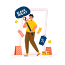 پیش‌نمایش فایل black-friday-shopping-sale-promotion-offer-10279441 از پک حراج خرید جمعه سیاه