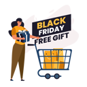 پیش‌نمایش فایل black-friday-with-free-gift-promotion-4613892 از پک حراج خرید جمعه سیاه