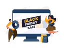 پیش‌نمایش فایل e-commerce-with-black-friday-sale-4613891 از پک حراج خرید جمعه سیاه