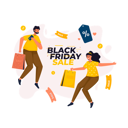 پیش‌نمایش فایل happy-black-friday-shopping-sale-10279442 از پک حراج خرید جمعه سیاه