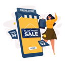 پیش‌نمایش فایل online-shop-black-friday-season-sale-4613898 از پک حراج خرید جمعه سیاه