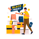 پیش‌نمایش فایل shopping-black-friday-big-sale-offer-10279435 از پک حراج خرید جمعه سیاه