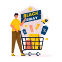 پیش‌نمایش فایل welcome-to-black-friday-shopping-sale-10279436 از پک حراج خرید جمعه سیاه