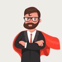 پیش‌نمایش فایل businessman-in-glasses-a-red-cloak-1710476 از پک شخصیت تاجر هیپستر با ریش