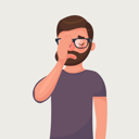 پیش‌نمایش فایل hipster-beard-man-in-glasses-make-a-face-palm-gestures-1710467 از پک شخصیت تاجر هیپستر با ریش