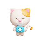 پیش‌نمایش فایل cute-cat-holding-camera-12498113 از پک گربه بامزه