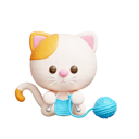 پیش‌نمایش فایل cute-cat-knitting-12498050 از پک گربه بامزه