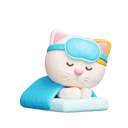 پیش‌نمایش فایل cute-cat-sleeping-12499397 از پک گربه بامزه