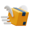 پیش‌نمایش فایل fast-delivery-package-wings-5168320 از پک خرید و تحویل