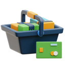 پیش‌نمایش فایل shopping-basket-and-credit-card-5168864 از پک خرید و تحویل
