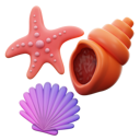 پیش‌نمایش فایل scallop-snail-and-star-fish-5694762 از پک تعطیلات