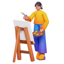 پیش‌نمایش فایل girl-do-painting-5565575 از پک فعالیت روزانه