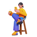 پیش‌نمایش فایل girl-using-phone-5565577 از پک فعالیت روزانه
