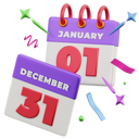 پیش‌نمایش فایل calendar-change-6895739 از پک مهمانی سال نو