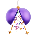 پیش‌نمایش فایل confetti-ball-6892634 از پک مهمانی سال نو