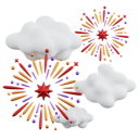 پیش‌نمایش فایل fireworks-on-cloud-6894949 از پک مهمانی سال نو