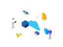پیش‌نمایش فایل isometric-graphic-cloud-mining-cryptocurrency-1776153 از پک بلاکچین