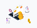 پیش‌نمایش فایل isometric-graphic-payment-methods-1776151 از پک بلاکچین