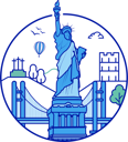 پیش‌نمایش فایل statue-of-liberty-11684124 از پک مقاصد سفر نمادین