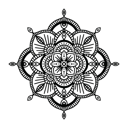 پیش‌نمایش فایل black-and-white-floral-ethnic-mandala-on-white-background-1736787 از پک ماندالاها