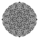 پیش‌نمایش فایل black-and-white-floral-ethnic-mandala-on-white-background-1736793 از پک ماندالاها