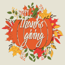 پیش‌نمایش فایل happy-thanksgiving-day-card-with-decorative-elements-colorful-design-1743039 از پک شکرگزاری