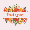 پیش‌نمایش فایل happy-thanksgiving-day-card-with-decorative-elements-colorful-design-1743049 از پک شکرگزاری