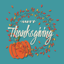 پیش‌نمایش فایل happy-thanksgiving-day-card-with-decorative-elements-floral-wreath-and-pumpkin-colorful-design-1743044 از پک شکرگزاری