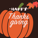 پیش‌نمایش فایل happy-thanksgiving-day-card-with-decorative-elements-orange-pumpkin-colorful-design-1743050 از پک شکرگزاری