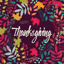 پیش‌نمایش فایل happy-thanksgiving-day-card-with-floral-decorative-elements-colorful-design-1743014 از پک شکرگزاری