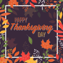 پیش‌نمایش فایل happy-thanksgiving-day-card-with-floral-decorative-elements-colorful-design-1743025 از پک شکرگزاری