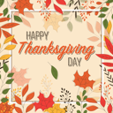 پیش‌نمایش فایل happy-thanksgiving-day-card-with-floral-decorative-elements-colorful-design-1743026 از پک شکرگزاری