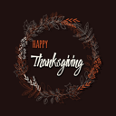 پیش‌نمایش فایل happy-thanksgiving-day-card-with-floral-decorative-elements-colorful-design-1743028 از پک شکرگزاری