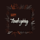 پیش‌نمایش فایل happy-thanksgiving-day-card-with-floral-decorative-elements-colorful-design-1743029 از پک شکرگزاری
