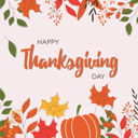 پیش‌نمایش فایل happy-thanksgiving-day-card-with-floral-decorative-elements-colorful-design-1743036 از پک شکرگزاری