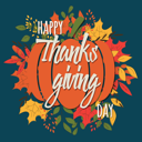 پیش‌نمایش فایل happy-thanksgiving-day-card-with-floral-decorative-elements-colorful-design-1743037 از پک شکرگزاری