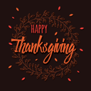 پیش‌نمایش فایل happy-thanksgiving-day-card-with-floral-decorative-elements-colorful-design-1743045 از پک شکرگزاری