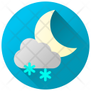 پیش‌نمایش فایل snowy-night از پک آیکون های آب و هوا