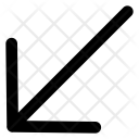 پیش‌نمایش فایل arrow-bottom-left از پک آرروکون ها