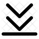 پیش‌نمایش فایل chevrons-to-bottom از پک آرروکون ها
