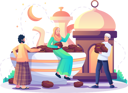 پیش‌نمایش فایل eid-mubarak-greeting-with-eid-foods-5040343 از پک رمضان و عید مبارک