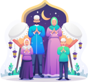 پیش‌نمایش فایل muslim-family-praying-near-beduk-5040341 از پک رمضان و عید مبارک