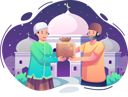 پیش‌نمایش فایل muslim-man-giving-zakat-5040349 از پک رمضان و عید مبارک