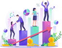 پیش‌نمایش فایل team-working-for-business-growth-5114601 از پک تحلیل کسب‌وکار و بازاریابی
