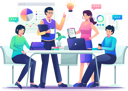پیش‌نمایش فایل business-team-working-on-an-idea-5200853 از پک کسب و کار